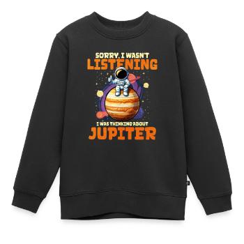 Jupiter - Kinder Premium Organic Sweatshirt - Schwarz - Vorne - AI Model Kid Female (0cm)