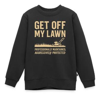 Runter von meiner Wiese - Kinder Premium Organic Sweatshirt - Schwarz - Vorne - AI Model Kid Female (0cm)