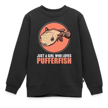 Poisson-globe Poisson-globe - Sweat Premium enfant bio - noir - Devant - AI Model Kid Female (0cm)