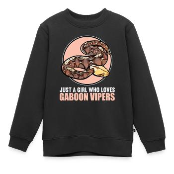 Gabon Vipers Gabon Vipers - Sweat Premium enfant bio - noir - Devant - AI Model Kid Female (0cm)