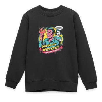 Reproduction de corail Éleveur de corail, un corail à la fois - Sweat Premium enfant bio - noir - Devant - AI Model Kid Female (0cm)