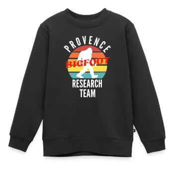 PROVENCE BIGFOOT RESEARCH TEAM - Sweat Premium enfant bio - noir - Devant - AI Model Kid Female (0cm)