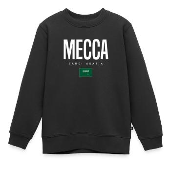 La Mecque, Arabie Saoudite - Sweat Premium enfant bio - noir - Devant - AI Model Kid Female (0cm)