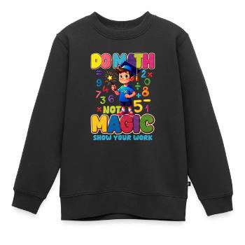 Mathématiques - Sweat Premium enfant bio - noir - Devant - AI Model Kid Female (0cm)