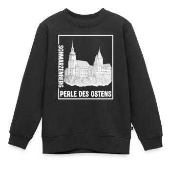 Schwarzenberg Perle - Kinder Premium Organic Sweatshirt - Schwarz - Vorne - AI Model Kid Female (0cm)