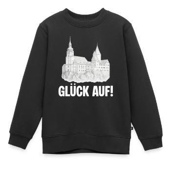 Schwarzenberg Glueck auf - Kinder Premium Organic Sweatshirt - Schwarz - Vorne - AI Model Kid Female (0cm)