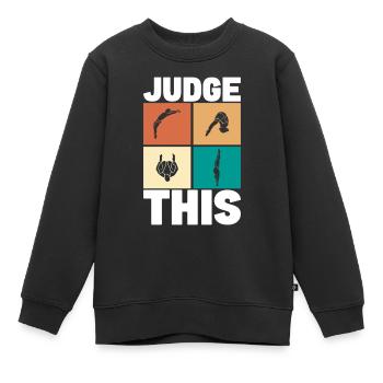 Kunstspringen Turmspringer Sprungbrett - Kinder Premium Organic Sweatshirt - Schwarz - Vorne - AI Model Kid Female (0cm)