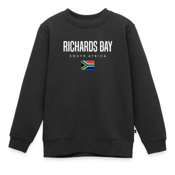 Richards Bay Südafrika - Kinder Premium Organic Sweatshirt - Schwarz - Vorne - AI Model Kid Female (0cm)