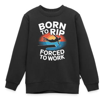 Kunstspringen Turmspringer Sprungbrett - Kinder Premium Organic Sweatshirt - Schwarz - Vorne - AI Model Kid Female (0cm)