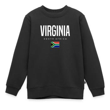 Virginia Südafrika - Kinder Premium Organic Sweatshirt - Schwarz - Vorne - AI Model Kid Female (0cm)