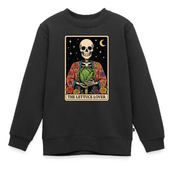 Salat Tarot - Kinder Premium Organic Sweatshirt - Schwarz - Vorne - AI Model Kid Female (0cm)