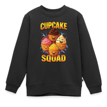 Cupcake - Sweat Premium enfant bio - noir - Devant - AI Model Kid Female (0cm)