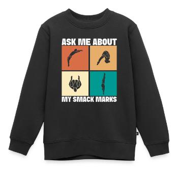 Kunstspringen Turmspringer Sprungbrett - Kinder Premium Organic Sweatshirt - Schwarz - Vorne - AI Model Kid Female (0cm)