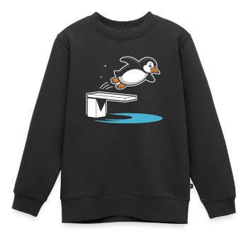 Kunstspringen Turmspringer Sprungbrett - Kinder Premium Organic Sweatshirt - Schwarz - Vorne - AI Model Kid Female (0cm)