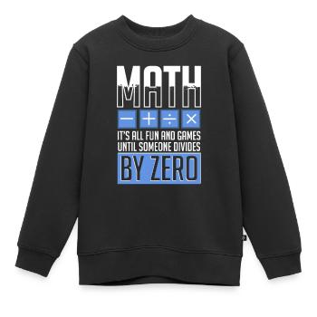 Mathématiques Mathématiques Professeur de mathématiques Professeur de mathématiques - Sweat Premium enfant bio - noir - Devant - AI Model Kid Female (0cm)