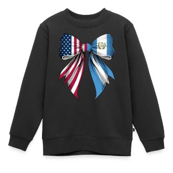 Boucle Coquette Racines Guatemala - Sweat Premium enfant bio - noir - Devant - AI Model Kid Female (0cm)