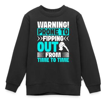 Kunstspringen Turmspringer Sprungbrett - Kinder Premium Organic Sweatshirt - Schwarz - Vorne - AI Model Kid Female (0cm)