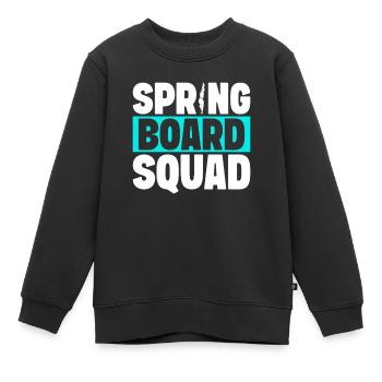 Kunstspringen Turmspringer Sprungbrett - Kinder Premium Organic Sweatshirt - Schwarz - Vorne - AI Model Kid Female (0cm)