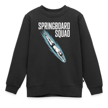 Kunstspringen Turmspringer Sprungbrett - Kinder Premium Organic Sweatshirt - Schwarz - Vorne - AI Model Kid Female (0cm)