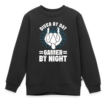 Kunstspringen Turmspringer Sprungbrett - Kinder Premium Organic Sweatshirt - Schwarz - Vorne - AI Model Kid Female (0cm)