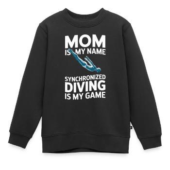 Kunstspringen Turmspringer Sprungbrett - Kinder Premium Organic Sweatshirt - Schwarz - Vorne - AI Model Kid Female (0cm)