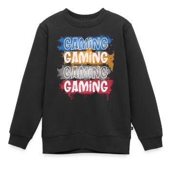 Gaming - Kinder Premium Organic Sweatshirt - Schwarz - Vorne - AI Model Kid Female (0cm)