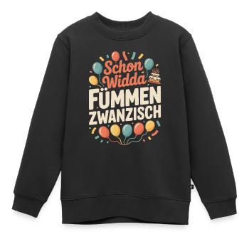 Widda Fümmen Zwanzisch fête déjà ses 50 ans - Sweat Premium enfant bio - noir - Devant - AI Model Kid Female (0cm)