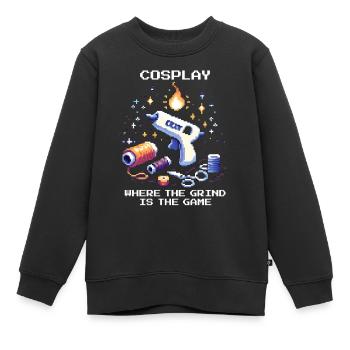 Cosplay – wo der Grind das Spiel ist | Con - Kinder Premium Organic Sweatshirt - Schwarz - Vorne - AI Model Kid Female (0cm)