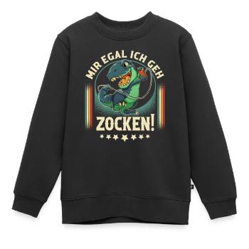 Gaming - Kinder Premium Organic Sweatshirt - Schwarz - Vorne - AI Model Kid Female (0cm)