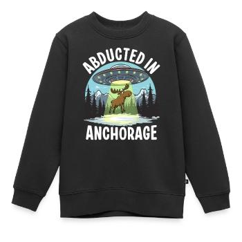 Entführt in Anchorage - Kinder Premium Organic Sweatshirt - Schwarz - Vorne - AI Model Kid Female (0cm)