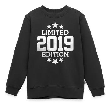 ÉDITION LIMITÉE 2019 6E ANNIVERSAIRE - Sweat Premium enfant bio - noir - Devant - AI Model Kid Female (0cm)