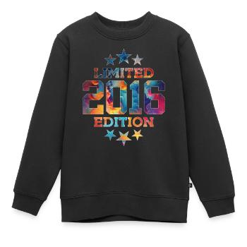 ÉDITION LIMITÉE 2016 10E ANNIVERSAIRE - Sweat Premium enfant bio - noir - Devant - AI Model Kid Female (0cm)