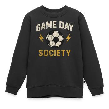 Game Day Society – Conception de fans de football - Sweat Premium enfant bio - noir - Devant - AI Model Kid Female (0cm)