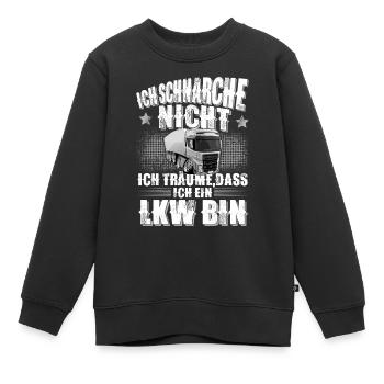 Lkw Fahrer - Kinder Premium Organic Sweatshirt - Schwarz - Vorne - AI Model Kid Female (0cm)