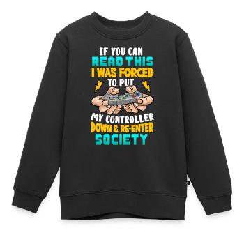 Gaming - Kinder Premium Organic Sweatshirt - Schwarz - Vorne - AI Model Kid Female (0cm)