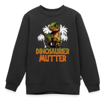 future maman maman SAURUS bientôt maman drôle - Sweat Premium enfant bio - noir - Devant - AI Model Kid Female (0cm)