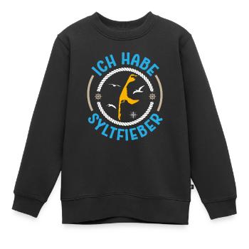 Vacances à la mer du Nord HAVE SYLT FEVER Drôle - Sweat Premium enfant bio - noir - Devant - AI Model Kid Female (0cm)