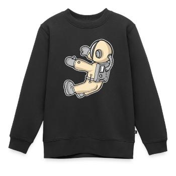 Espace - Sweat Premium enfant bio - noir - Devant - AI Model Kid Female (0cm)