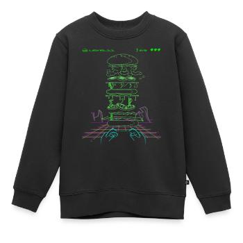 Jeu - Sweat Premium enfant bio - noir - Devant - AI Model Kid Female (0cm)