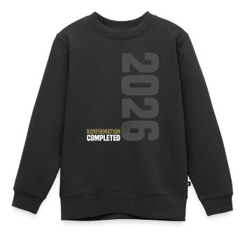 Glückwunsch Konfirmation 2026 - Kinder Premium Organic Sweatshirt - Schwarz - Vorne - AI Model Kid Female (0cm)