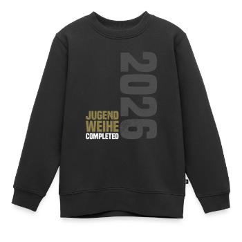 Jugendweihe 2026 - Kinder Premium Organic Sweatshirt - Schwarz - Vorne - AI Model Kid Female (0cm)