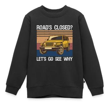 Voiture tout-terrain Dad Tout-terrain - Sweat Premium enfant bio - noir - Devant - AI Model Kid Female (0cm)