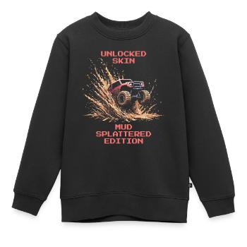 Skin freigeschaltet: Matsch-Edition | RC Offroad - Kinder Premium Organic Sweatshirt - Schwarz - Vorne - AI Model Kid Female (0cm)