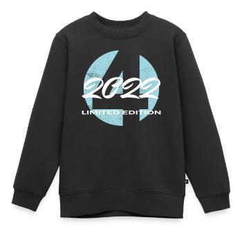 4th Birthday 2022 Boys and Girls Gift - Kids Premium Organic Sweatshirt - black - Front - AI Model Kid Female (0cm)