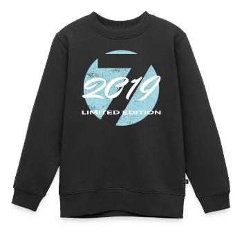 7e anniversaire 2019 cadeau garçons et filles - Sweat Premium enfant bio - noir - Devant - AI Model Kid Female (0cm)