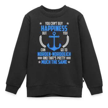 MER DU NORD VOUS POUVEZ CONDUIRE VERS NORD NORD. - Sweat Premium enfant bio - noir - Devant - AI Model Kid Female (0cm)