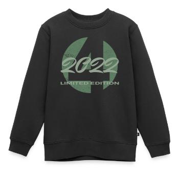 4th Birthday 2022 Boys and Girls Gift - Kids Premium Organic Sweatshirt - black - Front - AI Model Kid Female (0cm)