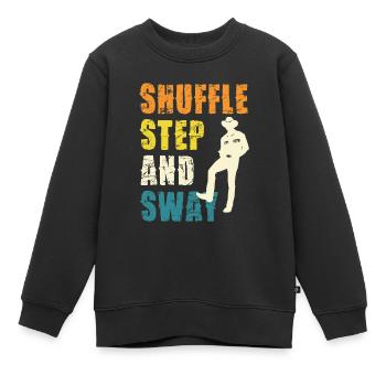 Shuffle Step und Sway - Kinder Premium Organic Sweatshirt - Schwarz - Vorne - AI Model Kid Female (0cm)