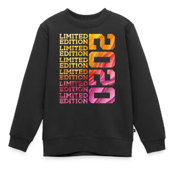 ÉDITION LIMITÉE 2020 6 ANS 6E ANNIVERSAIRE - Sweat Premium enfant bio - noir - Devant - AI Model Kid Female (0cm)