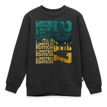 ÉDITION LIMITÉE 2017 9 ANS 9E ANNIVERSAIRE - Sweat Premium enfant bio - noir - Devant - AI Model Kid Female (0cm)